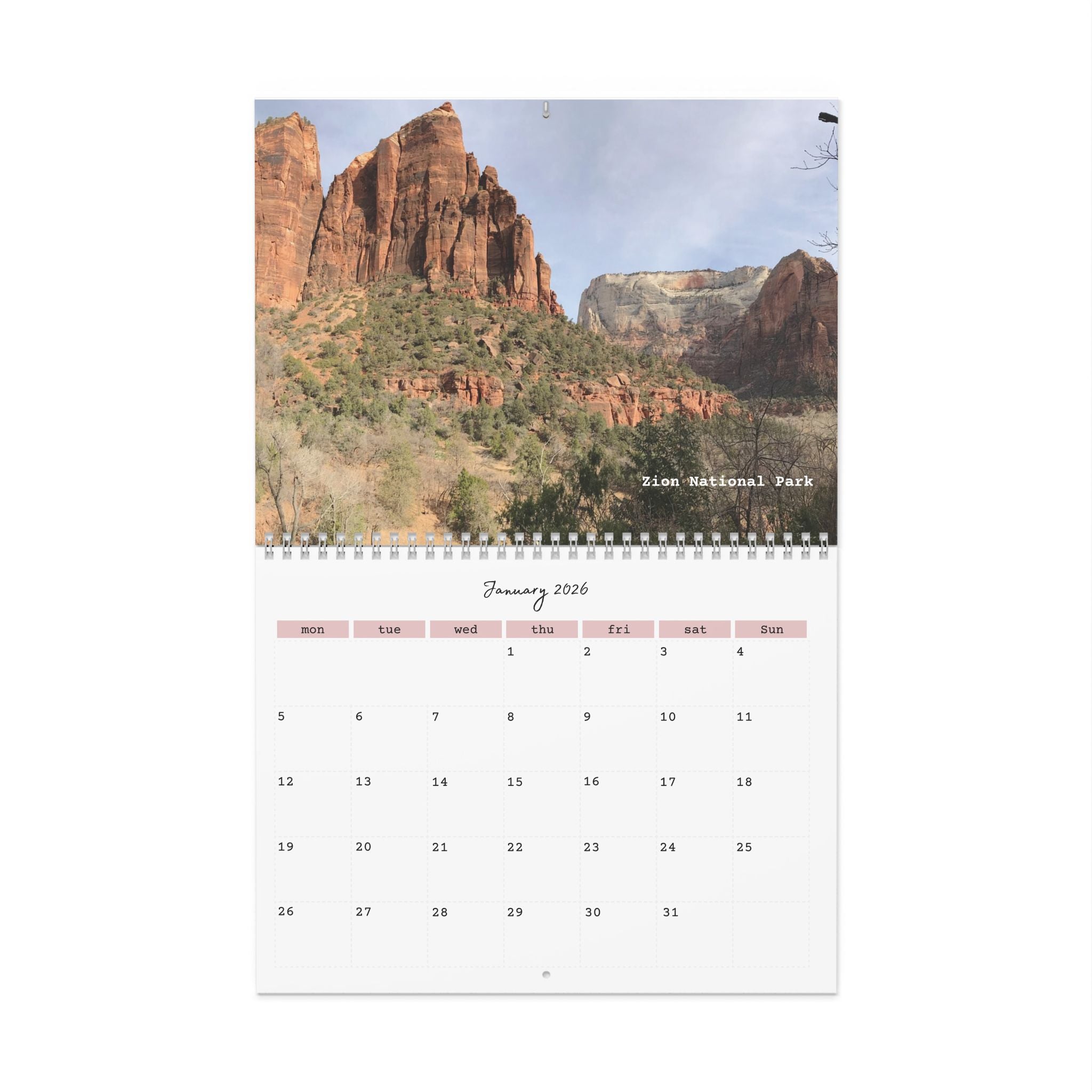 Calendar, 2026 Monthly Wall Calendar National Parks and Monuments