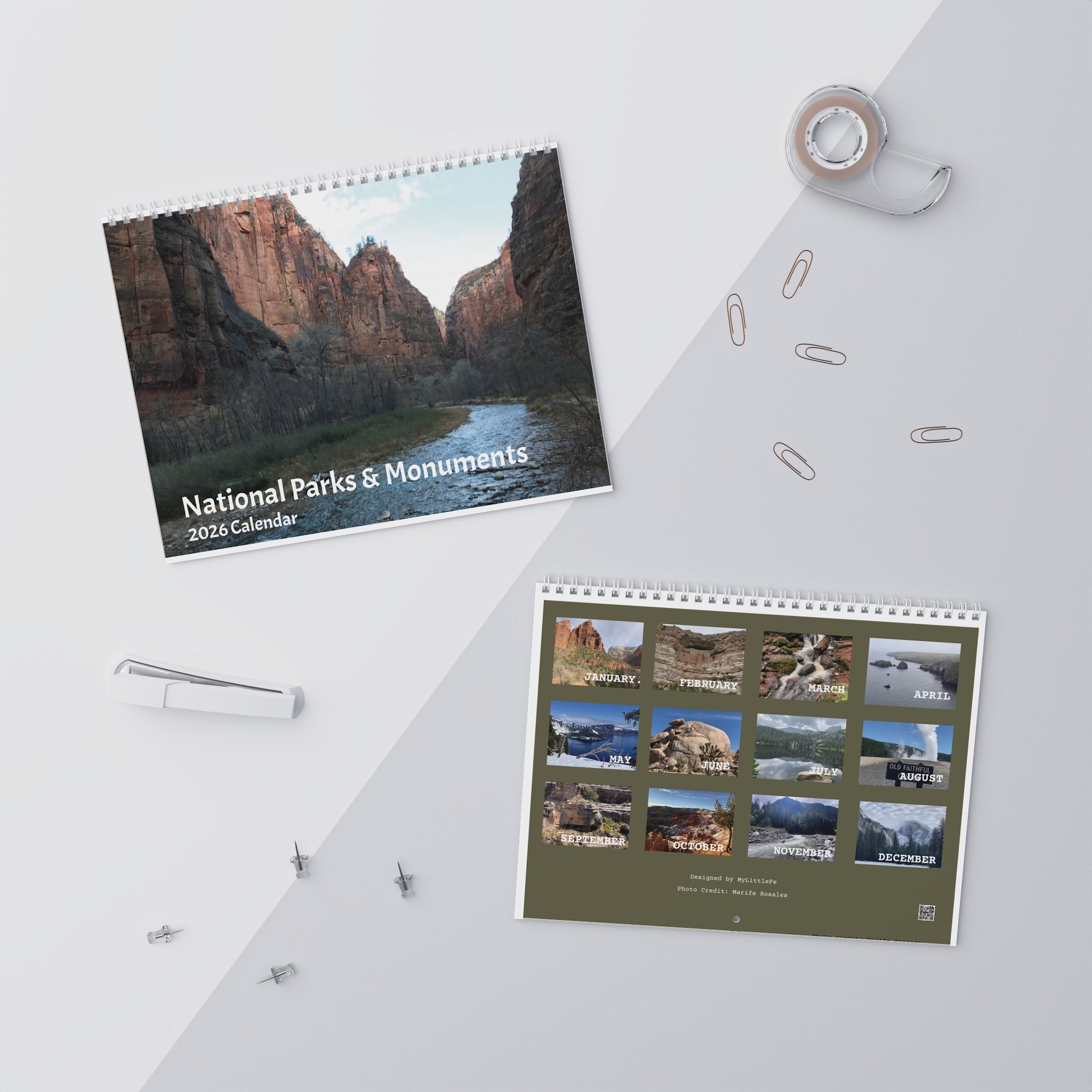 Calendar, 2026 Monthly Wall Calendar National Parks and Monuments