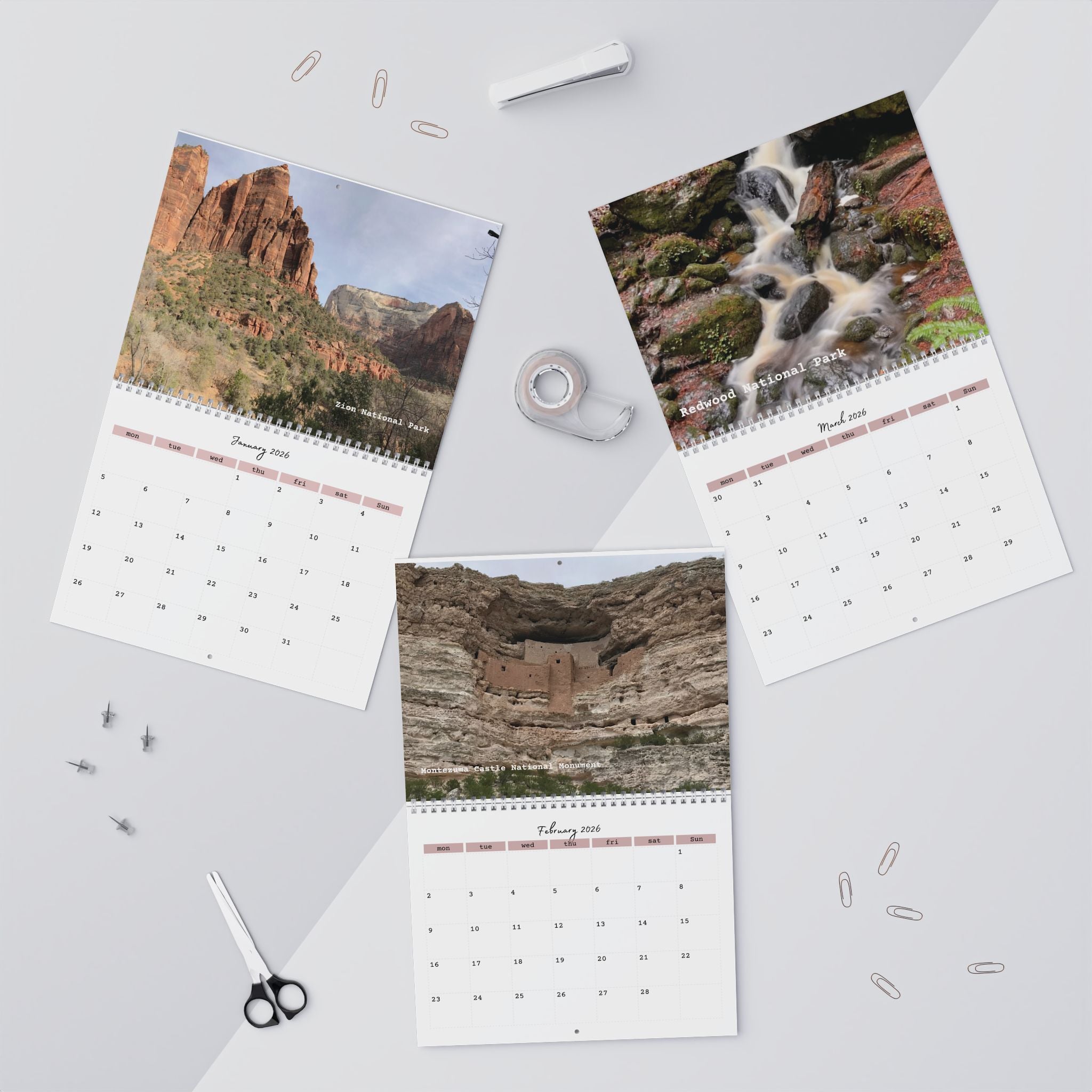 Calendar, 2026 Monthly Wall Calendar National Parks and Monuments